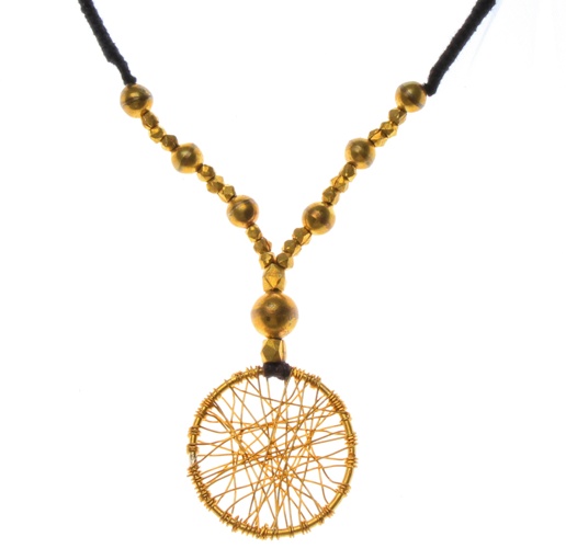 Golden Net  unique?Look Pendant